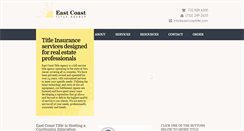 Desktop Screenshot of eastcoasttitle.com